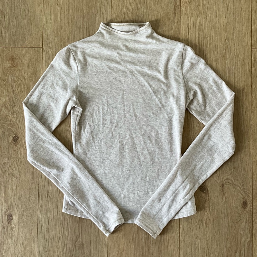 SKIMS Mockneck Long Sleeve Top - Oatmeal